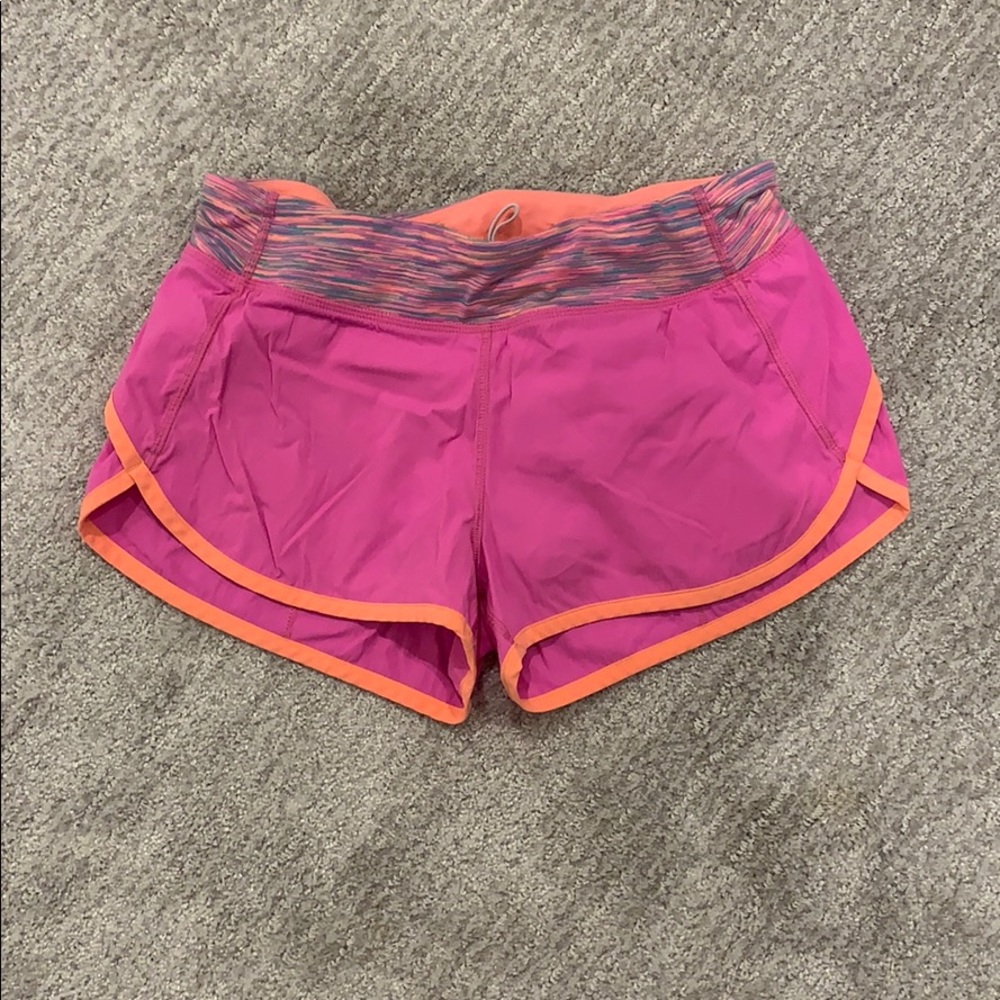 ivivva hot pink and orange shorts